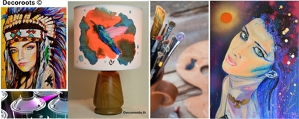 tableau art contemporain design street